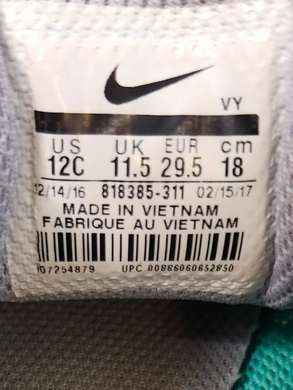 Nike Tanjun Sneakers Blue White Mesh Lightweight Size 12